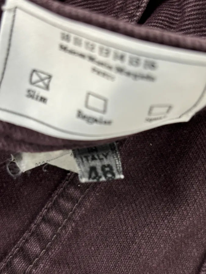 AW2010 Maison Margiela Dark Purple Slim Plum Jeans LredYUg 11