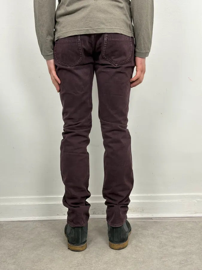 AW2010 Maison Margiela Dark Purple Slim Plum Jeans LredYUg 3
