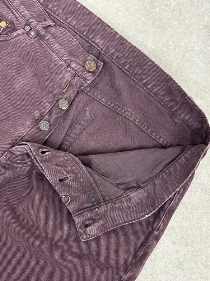 AW2010 Maison Margiela Dark Purple Slim Plum Jeans LredYUg 7