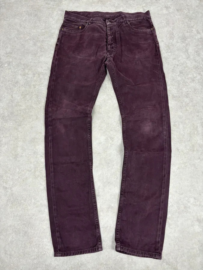 AW2010 Maison Margiela Dark Purple Slim Plum Jeans LredYUg 0