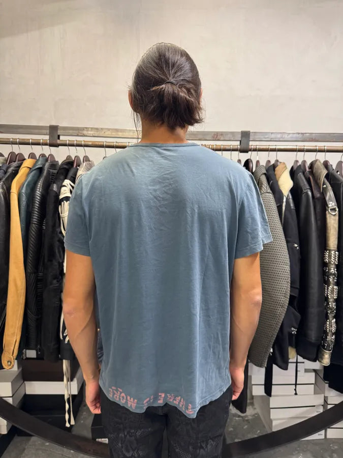 Maison Margiela Poem V Neck Blue Grey T-Shirt tyyySWL 2