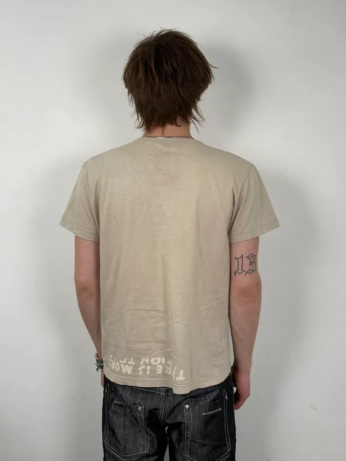 SS2005 Maison Martin Margiela Poem V Neck Grey T-Shirt oARkrQg 2