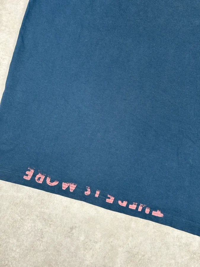 Maison Margiela Poem V Neck Navy T-Shirt PKRsAZK 6