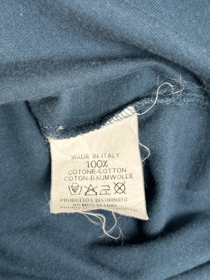 Maison Margiela Poem V Neck Navy T-Shirt PKRsAZK 7