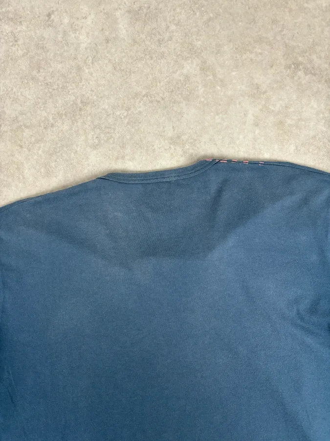 Maison Margiela Poem V Neck Navy T-Shirt PKRsAZK 5