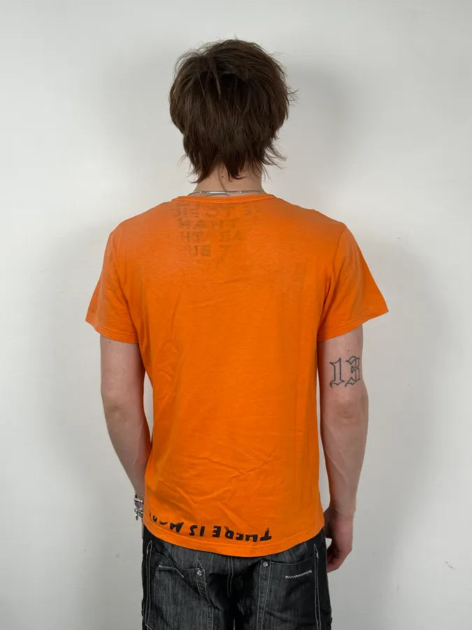 SS2007 Maison Martin Margiela Poem V Neck Orange T-Shirt ychMzJx 2