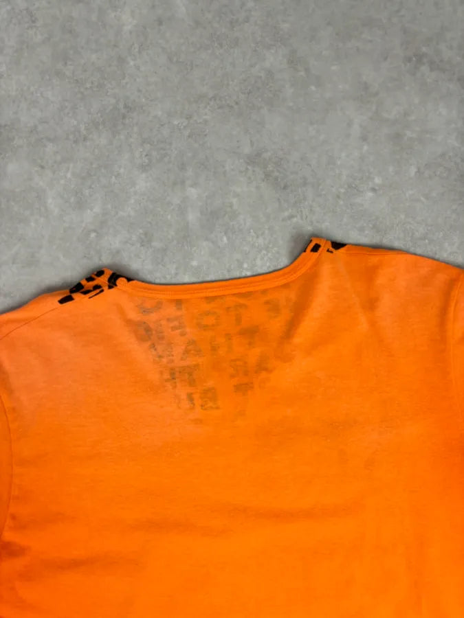 SS2007 Maison Martin Margiela Poem V Neck Orange T-Shirt ychMzJx 5