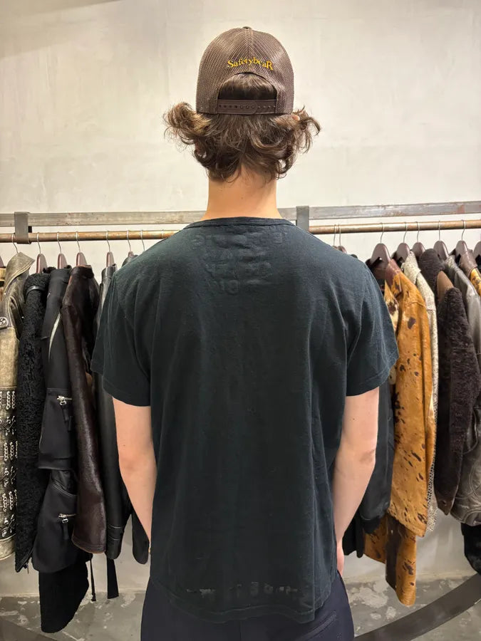 Maison Margiela Propaganda V Neck Black Tee-Shirt (M) BfshScw 2