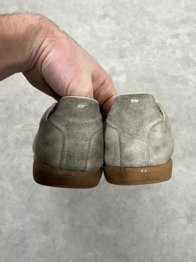 Maison Margiela Replica Beige Suede Gats Sneakers oSZhVTO 5