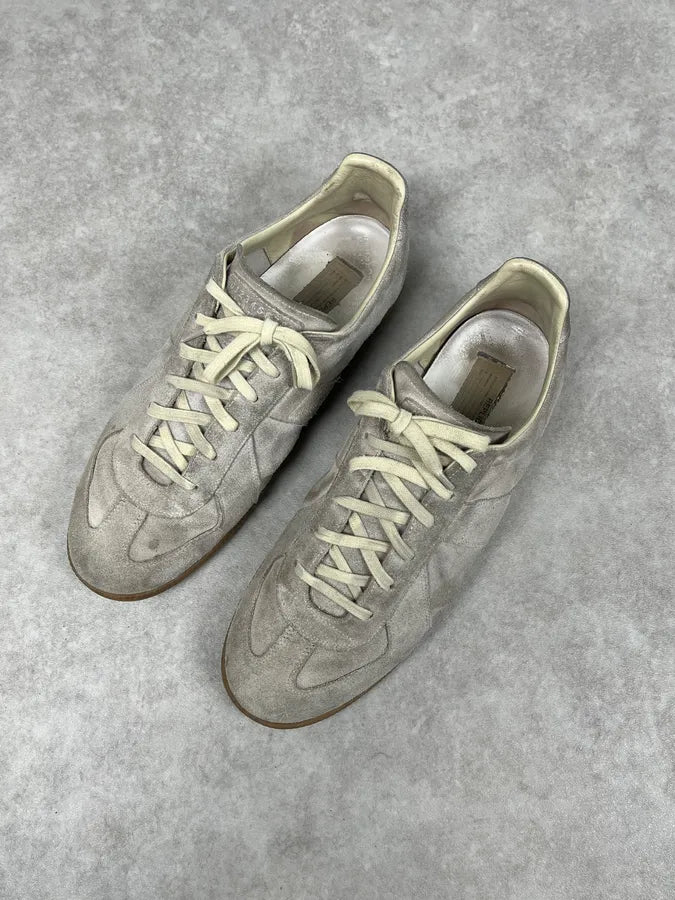 Maison Margiela Replica Beige Suede Gats Sneakers oSZhVTO 3