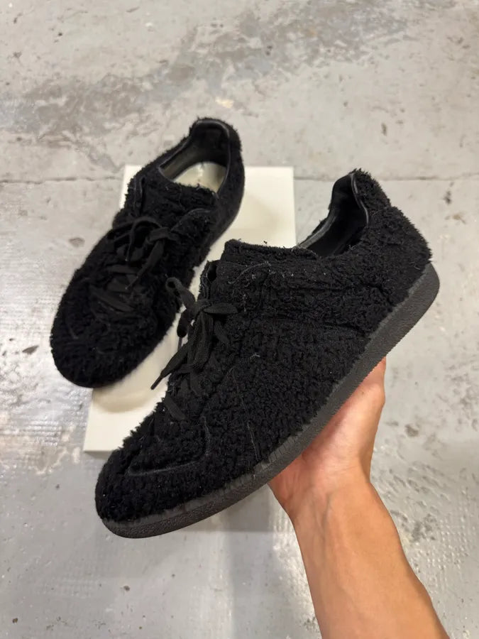 Maison Margiela Replica Black Fur Low Army Gatts Shoes (43eu/us9.5) ZsUPPlR 0