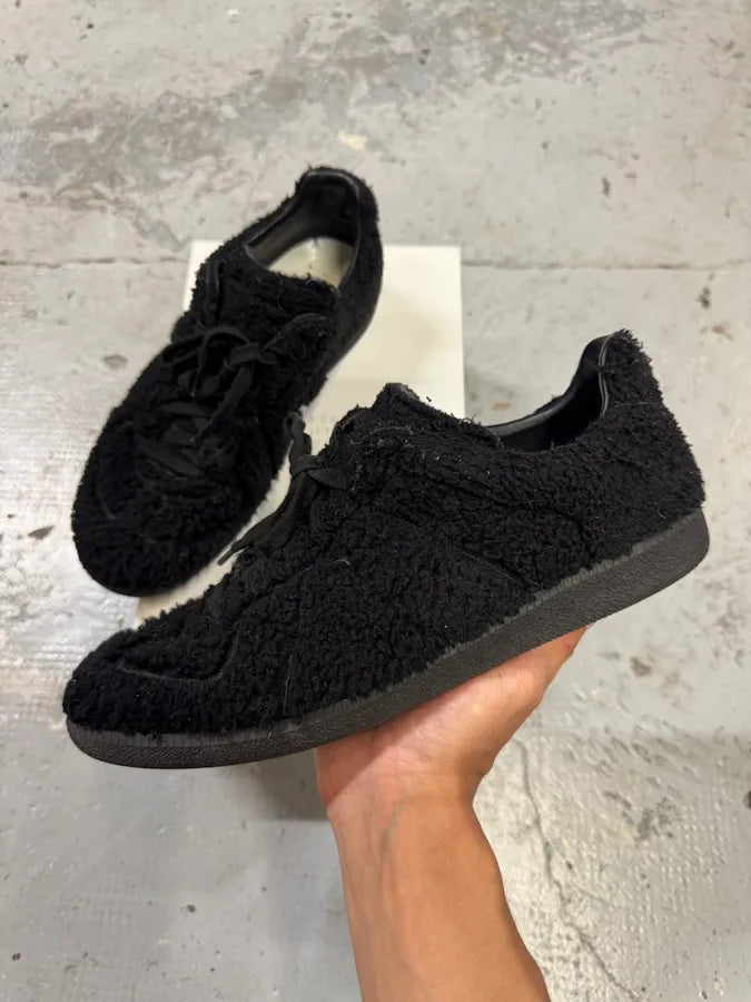 Maison Margiela Replica Black Fur Low Army Gatts Shoes (43eu/us9.5) ZsUPPlR 1