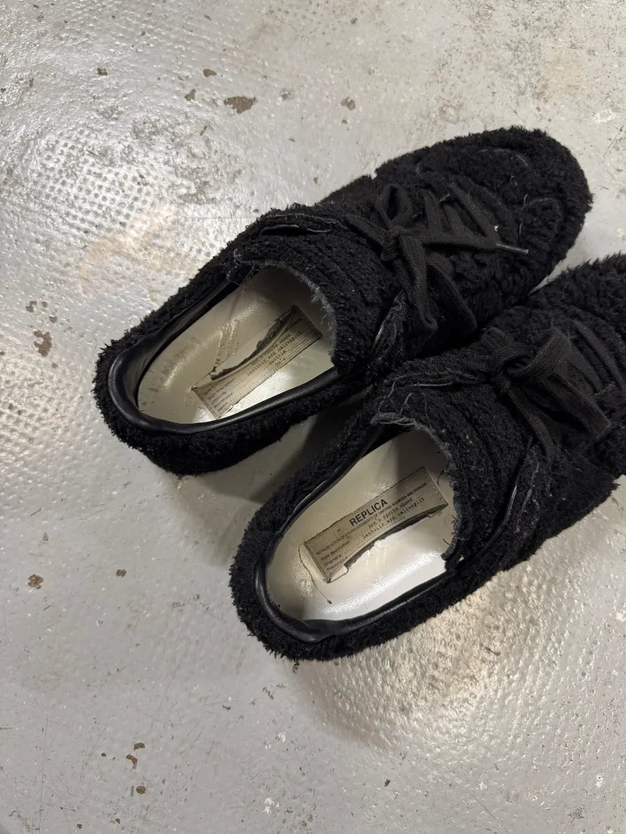 Maison Margiela Replica Black Fur Low Army Gatts Shoes (43eu/us9.5) ZsUPPlR 5