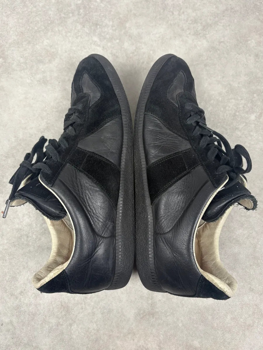 Maison Margiela Replica Black Suede Leather Sneakers EsWZMlL 3