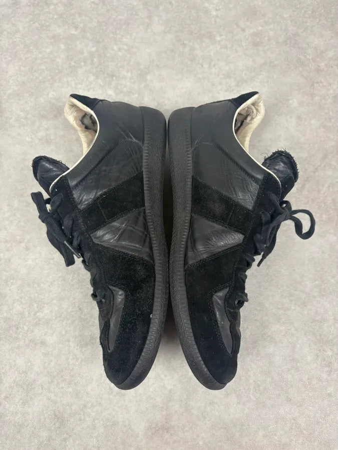 Maison Margiela Replica Black Suede Leather Sneakers EsWZMlL 5