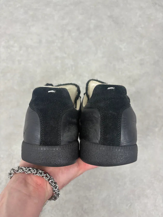 Maison Margiela Replica Black Suede Leather Sneakers EsWZMlL 7