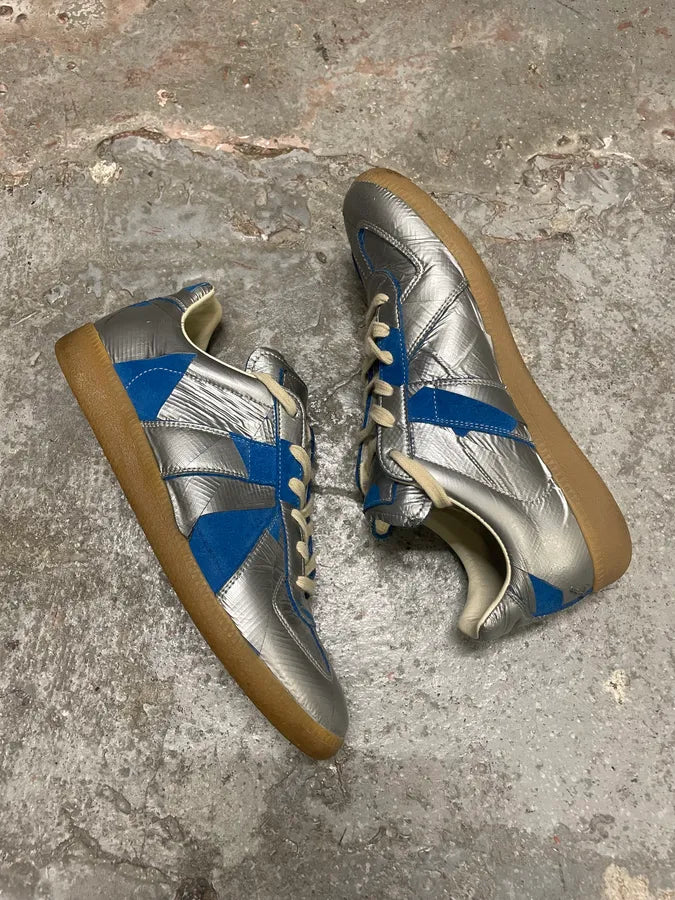 Maison Margiela Replica Blue Duct Silver Tape Sneakers (41eu/us8) EXUIukm 5