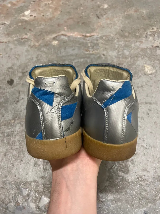 Maison Margiela Replica Blue Duct Silver Tape Sneakers (41eu/us8) EXUIukm 6