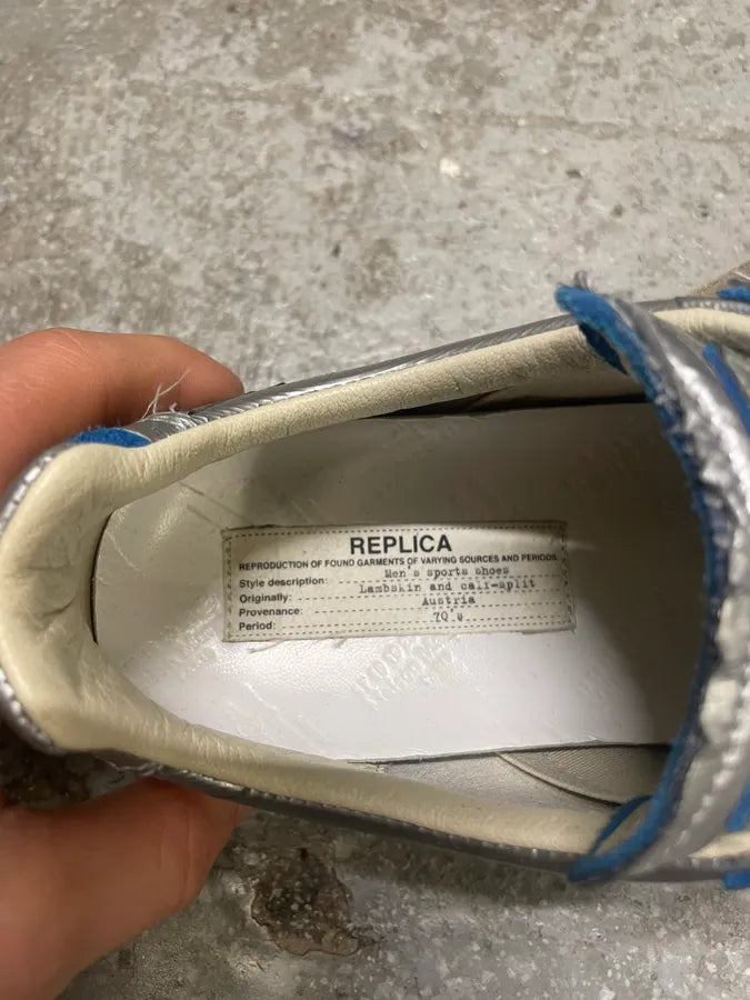 Maison Margiela Replica Blue Duct Silver Tape Sneakers (41eu/us8) EXUIukm 9