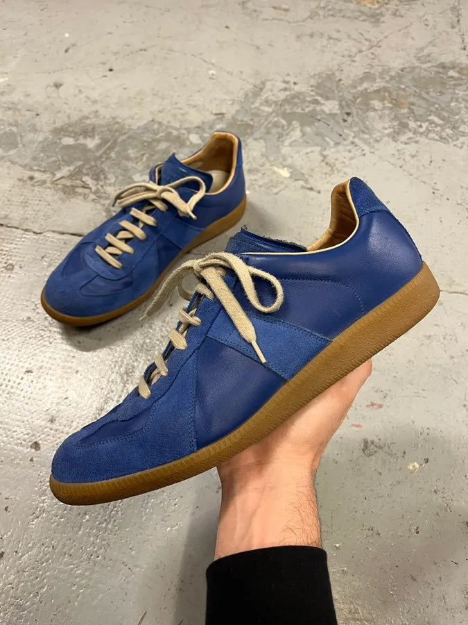 Maison Margiela Replica Blue Oxyd Gats Sneakers GtoSWUP 0