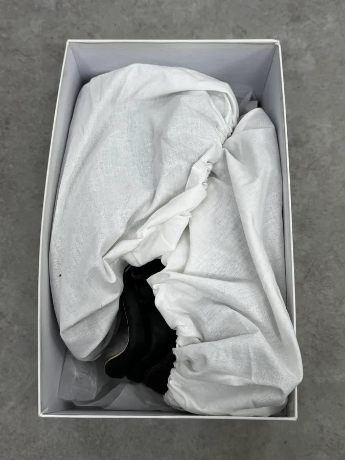 Maison Margiela Replica Brown & Black Leather Velcro High Sneakers tsozUpk 8