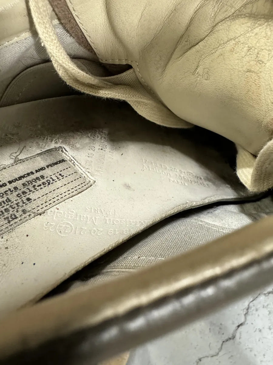 Maison Margiela Replica Brown Leather Army Sneakers EomvjSY 10