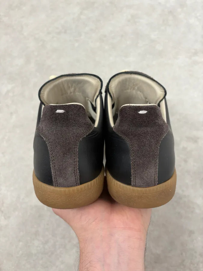 Maison Margiela Replica Gats Black & Brown Leather Gum Shoes WSlBDJy 6