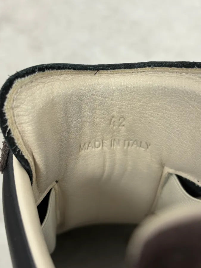 Maison Margiela Replica Gats Black & Brown Leather Gum Shoes WSlBDJy 9