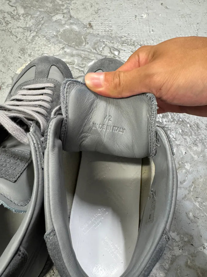 Maison Margiela Replica Gats Grey High Leather Shoes FcxUqJD 6