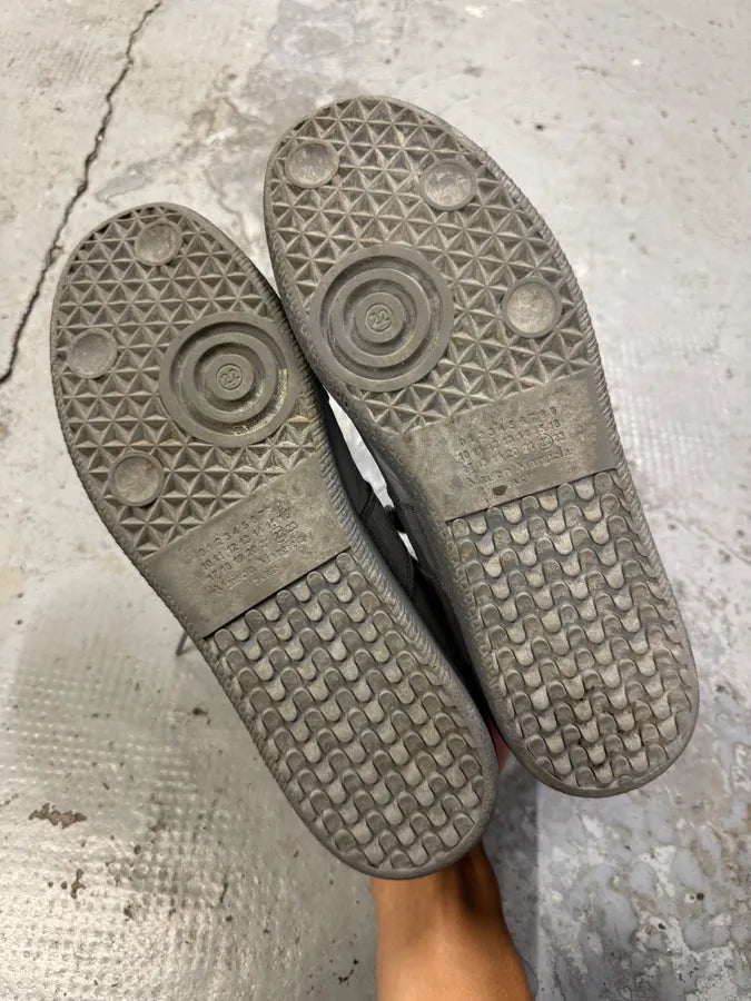Maison Margiela Replica Gats Grey High Leather Shoes FcxUqJD 7