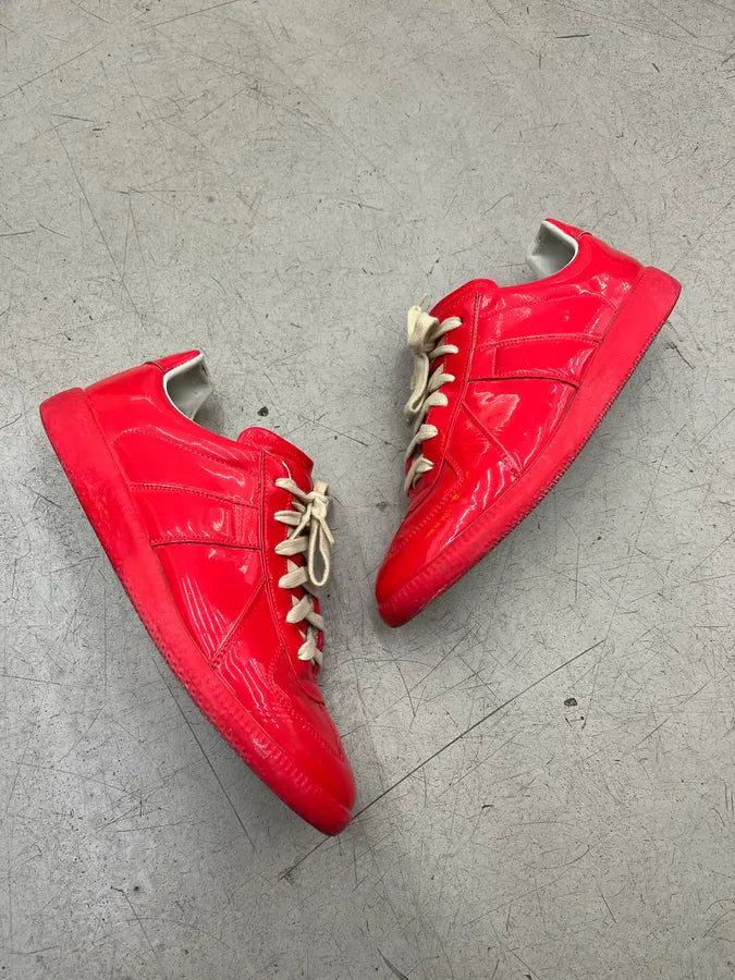 Maison Margiela Replica Gats Red Patent Sneakers TTSKmoS 1