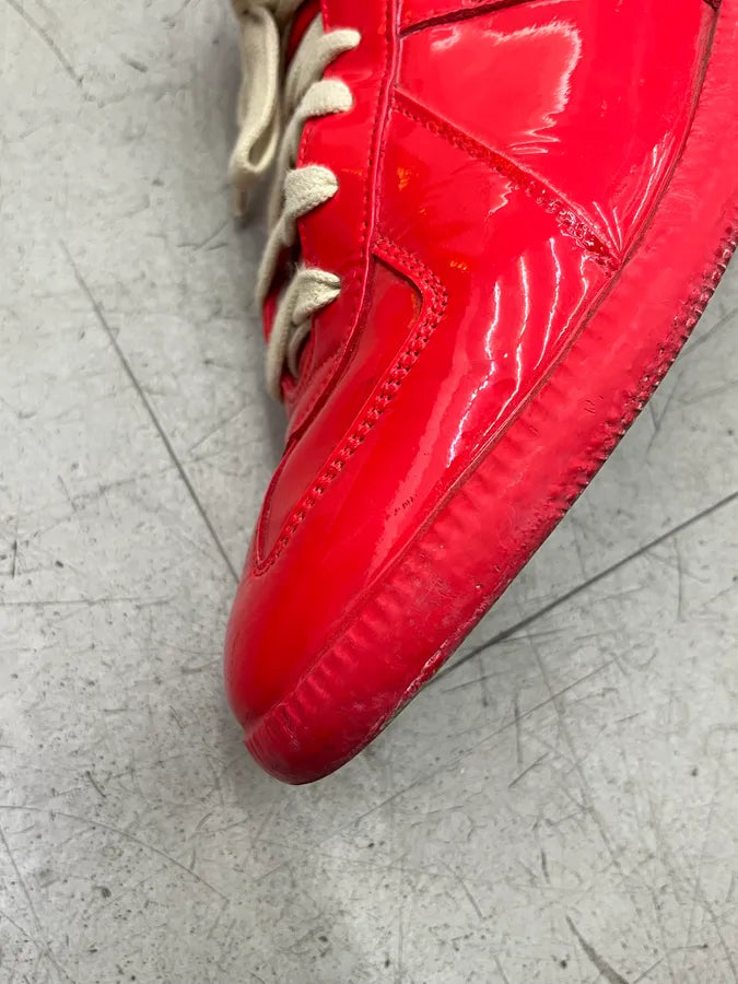 Maison Margiela Replica Gats Red Patent Sneakers TTSKmoS 3
