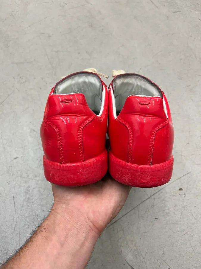 Maison Margiela Replica Gats Red Patent Sneakers TTSKmoS 5