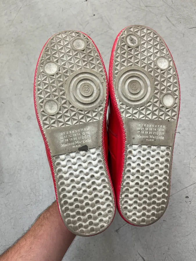 Maison Margiela Replica Gats Red Patent Sneakers TTSKmoS 6