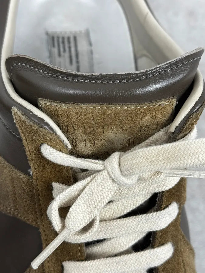 Maison Margiela Replica Brown Suede Leather Gats Sneakers NGIqRJy 6