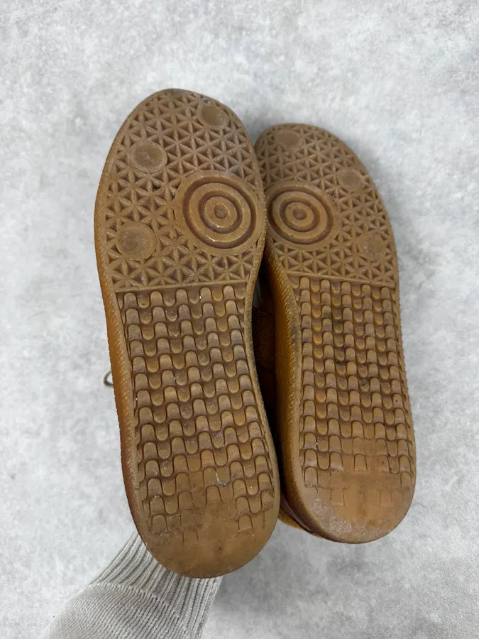 Maison Margiela Replica Mustard Leather Army Sneakers XSkwRjD 4