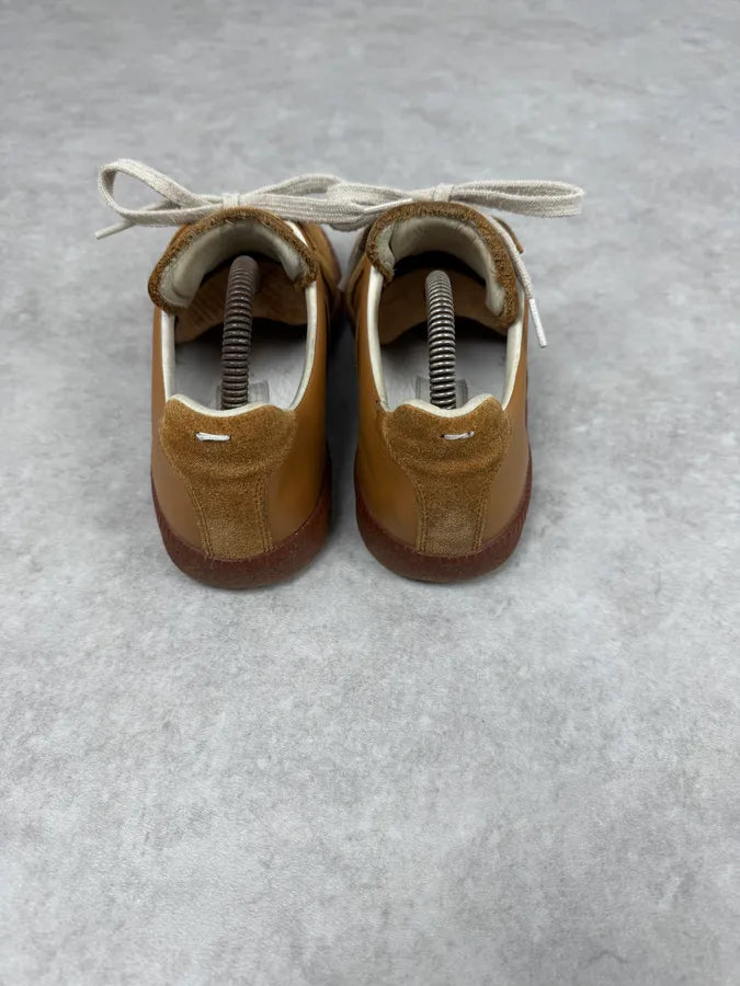 Maison Margiela Replica Mustard Leather Army Sneakers XSkwRjD 3