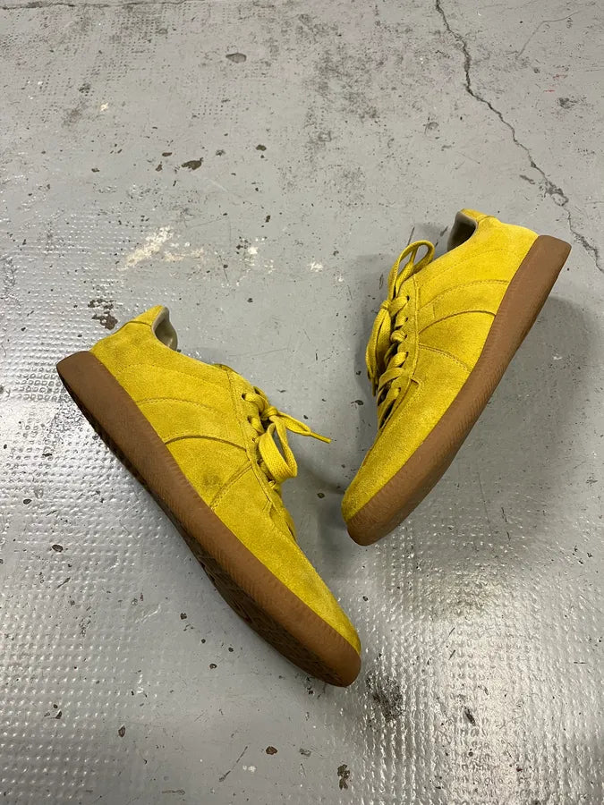 Maison Margiela Replica Suede Yellow Low-Top Sneakers QPoBpdj 1