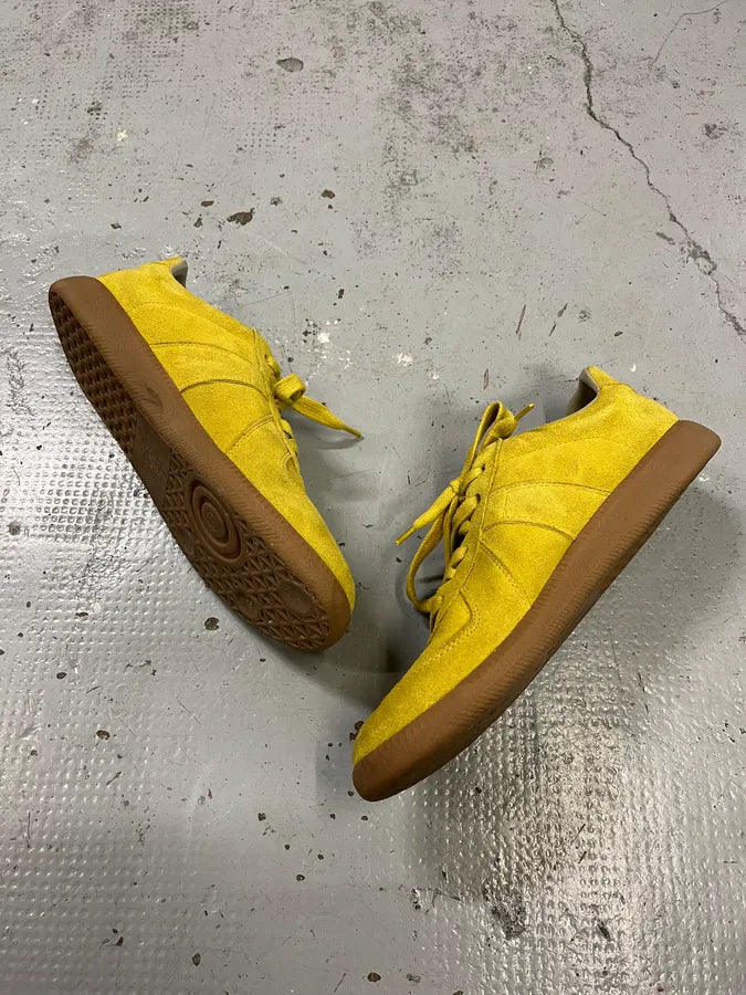 Maison Margiela Replica Suede Yellow Low-Top Sneakers QPoBpdj 2