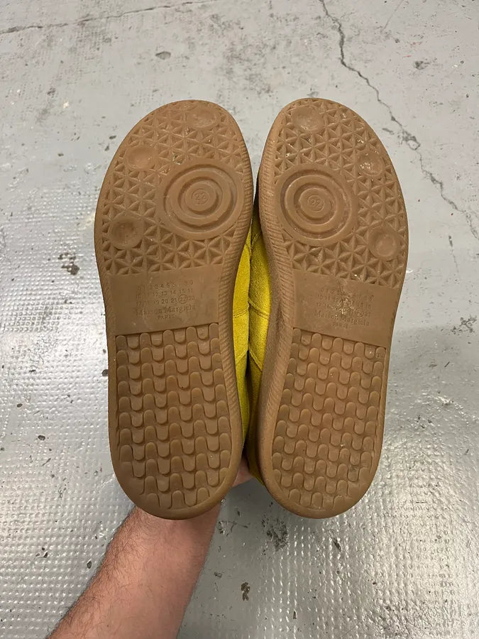 Maison Margiela Replica Suede Yellow Low-Top Sneakers QPoBpdj 5