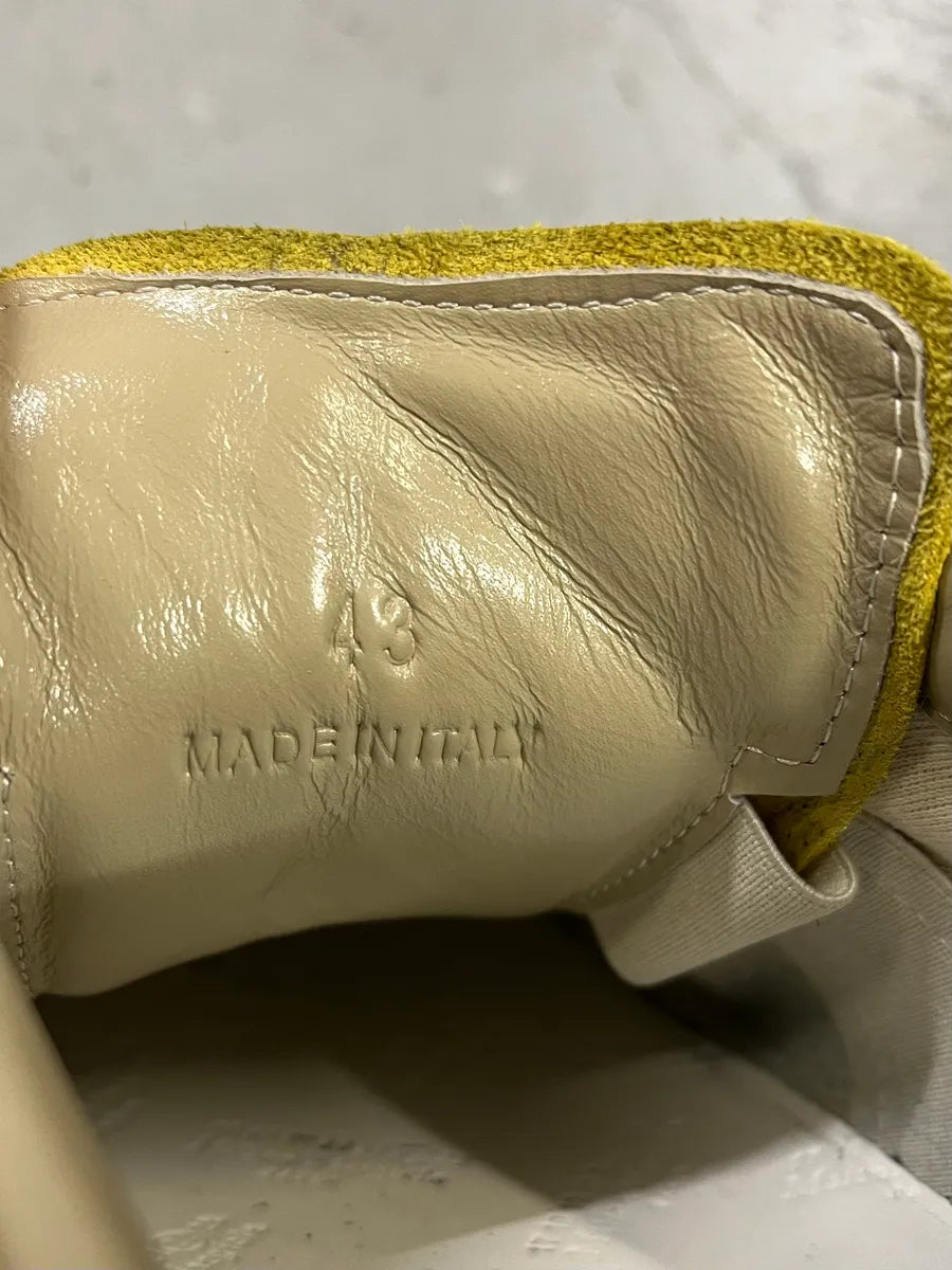 Maison Margiela Replica Suede Yellow Low-Top Sneakers QPoBpdj 6