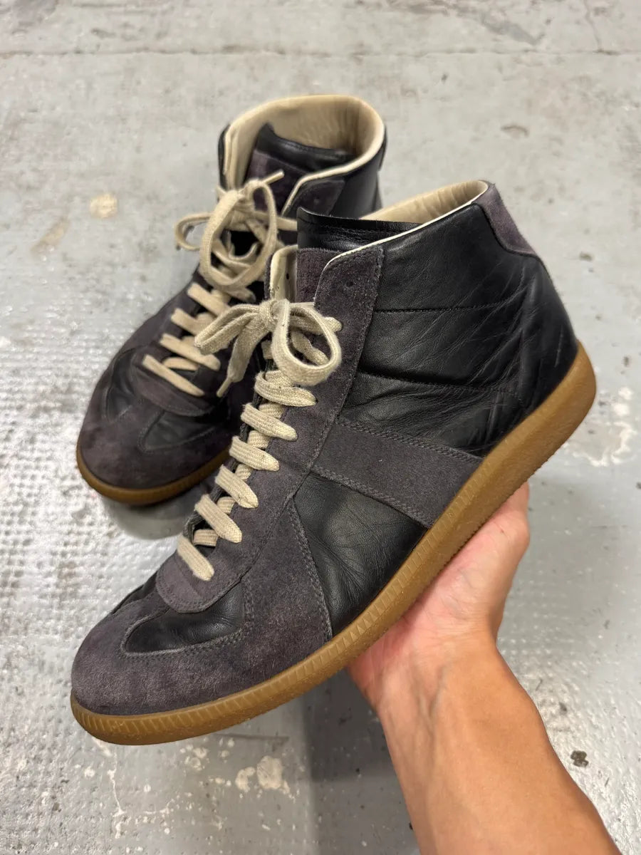 Maison Margiela Replica Two Tone Black High Gum Sneakers nSufxeq 0