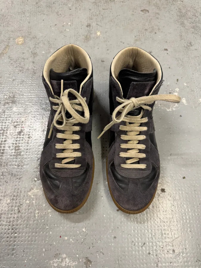 Maison Margiela Replica Two Tone Black High Gum Sneakers nSufxeq 1