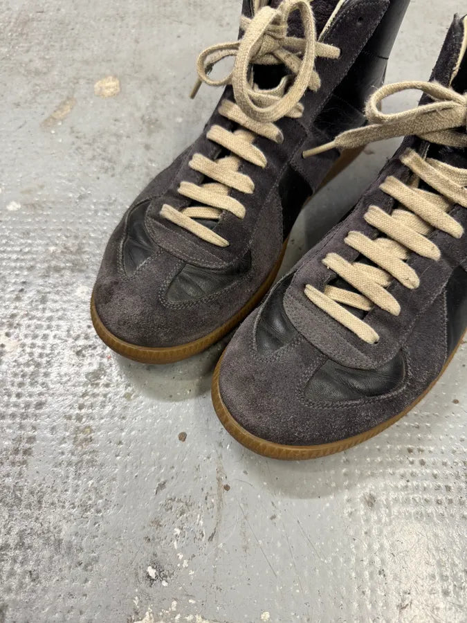 Maison Margiela Replica Two Tone Black High Gum Sneakers nSufxeq 3