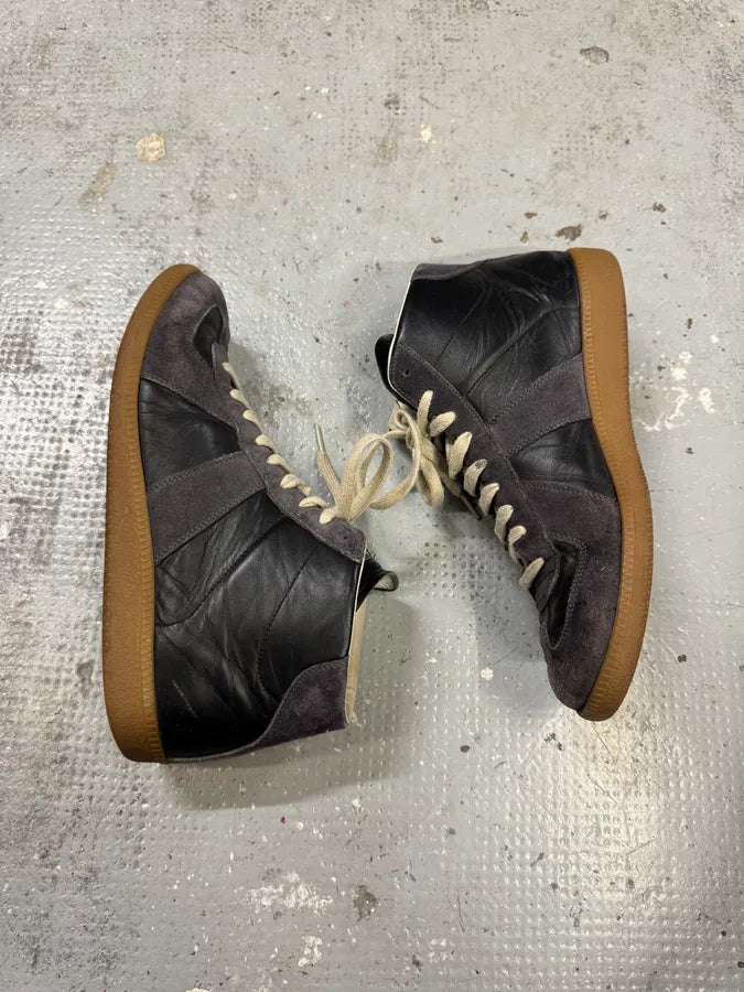 Maison Margiela Replica Two Tone Black High Gum Sneakers nSufxeq 6