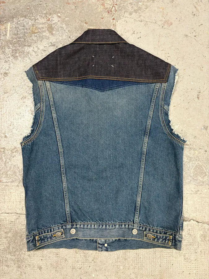 Maison Margiela Reworked Sleeveless Denim Jacket (M/L) cIfIKQo 1