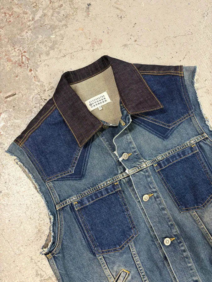 Maison Margiela Reworked Sleeveless Denim Jacket (M/L) cIfIKQo 2