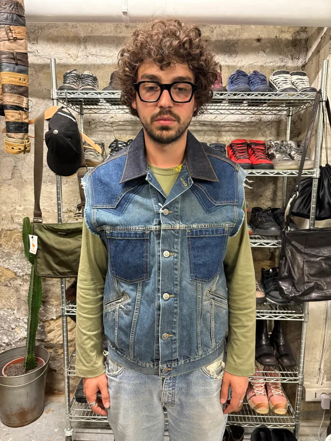 Maison Margiela Reworked Sleeveless Denim Jacket (M/L) cIfIKQo 3