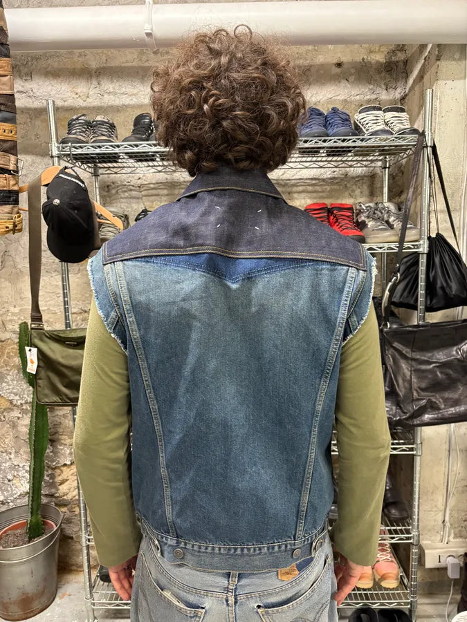 Maison Margiela Reworked Sleeveless Denim Jacket (M/L) cIfIKQo 4
