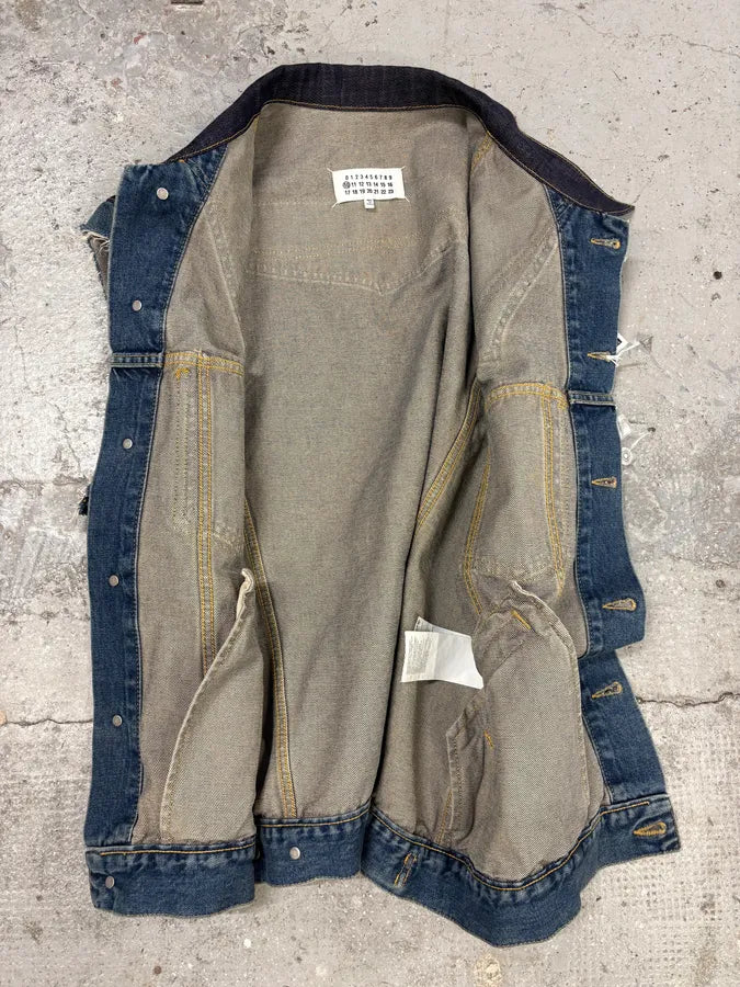 Maison Margiela Reworked Sleeveless Denim Jacket (M/L) cIfIKQo 6